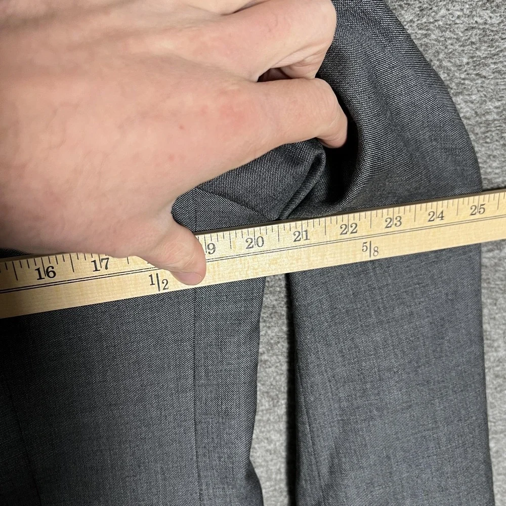 J.Crew Blazer Mens 40R‎ Gray Ludlow Tollegno Wool Coat Two Button Double Vent